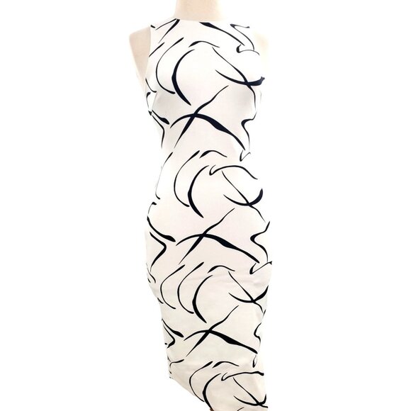 Elliatt S Dress Asymmetrical Dusk Sheath Sleeveless High Neck Evening Party - Picture 4 of 14